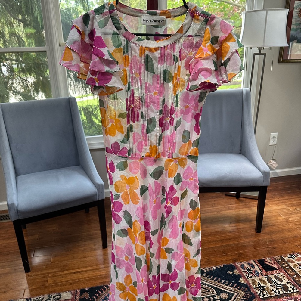 Nipon Boutique Summer Midi Dress size XS
